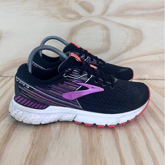 Brooks Shoes - Brooks - Adrenaline GTS 19 - Running Shoes - Black - Women's - 8(B) -1202841B080